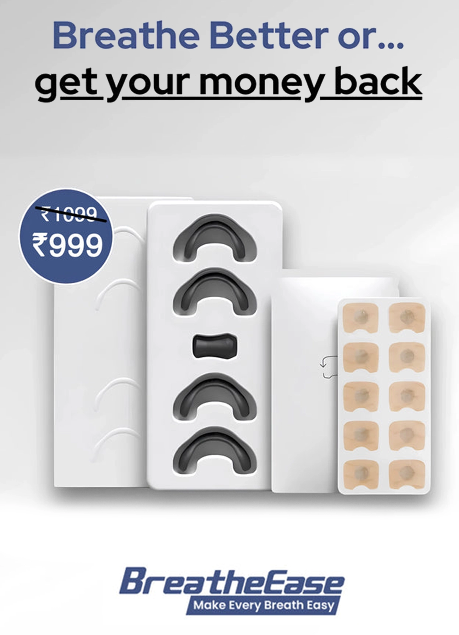 Breatheease®-Magnetic Nasal Strips